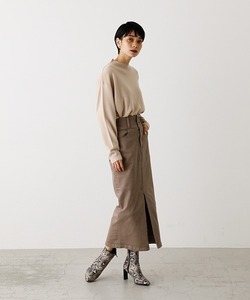 「AZUL BY MOUSSY」 タイトスカート X-SMALL ベージュ レディース