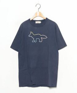 「Maison Kitsune」 半袖Tシャツ L ネイビー メンズ