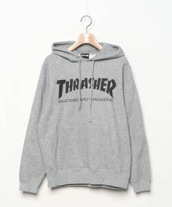 「THRASHER」 プルオーバーパーカー M グレー レディース_画像1