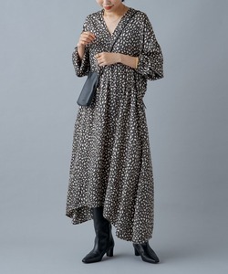 「Loungedress」 「odore」長袖ワンピース FREE チャコールグレー レディース