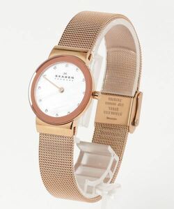 「SKAGEN」 アナログ腕時計 FREE ピンクゴールド レディース