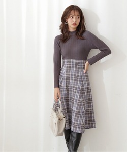 「PROPORTION BODY DRESSING」 ドッキングワンピース SMALL ダークグレー レディース