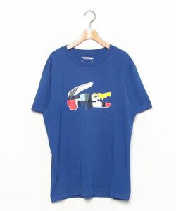 「LACOSTE」 半袖Tシャツ 5 ロイヤルブルー メンズ