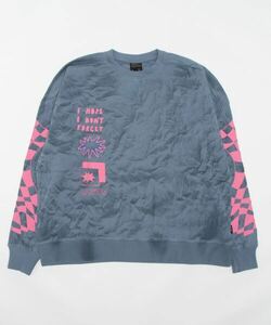 「Afends」 スウェットカットソー LARGE ブルー系その他5 レディース