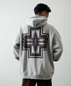 「PENDLETON」 プルオーバーパーカー MEDIUM グレー メンズ