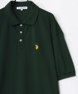 「U.S. POLO ASSN.」 半袖ポロシャツ LL ダークグリーン メンズ