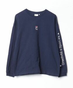 「FILA HERITAGE」 長袖Tシャツ M ネイビー メンズ