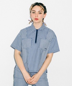 「X-girl」 半袖シャツ 2 ブルー レディース