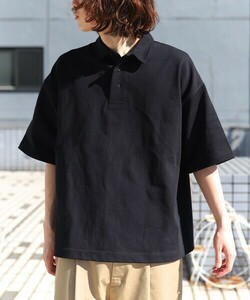 「FREAK'S STORE」 半袖ポロシャツ MEDIUM ブラック メンズ