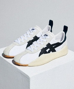 「Onitsuka Tiger」 ローカットスニーカー 27.5 ホワイト×ブラック レディース