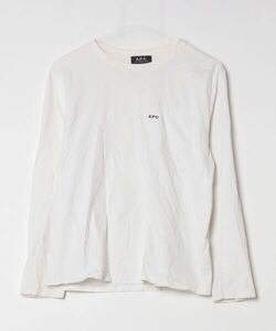 「A.P.C.」 長袖Tシャツ S ホワイト メンズ