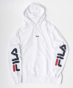 「FILA」 プルオーバーパーカー LL ホワイト系その他 メンズ