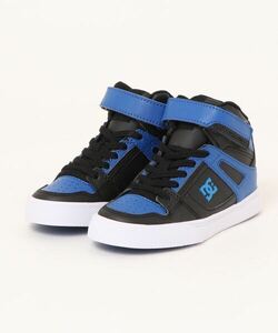 「DC SHOES」 「KIDS」ハイカットスニーカー 20.0cm ブラック×ブルー キッズ_画像1