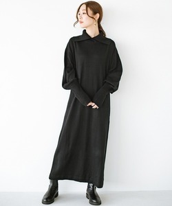 「haco!」 「KAKKO」ニットワンピース X-LARGE ブラック レディース_画像1