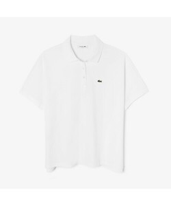 「LACOSTE」 半袖ポロシャツ X-SMALL ホワイト レディース