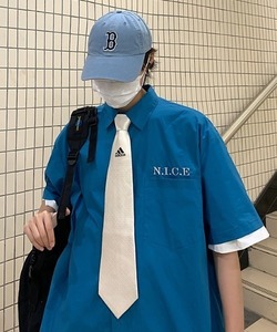 「MGV」 半袖シャツ X-LARGE ブルー メンズ
