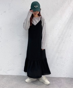 「apres jour mignon」 キャミソールワンピース SMALL ブラック レディース