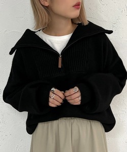 「apres jour mignon」 長袖ニット X-LARGE ブラック レディース