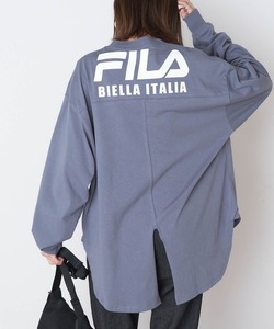 「FILA」 長袖カットソー FREE グレイッシュブルー レディース