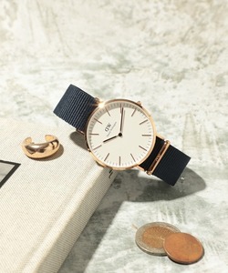 「Daniel Wellington」 アナログ腕時計 FREE ネイビー レディース_画像1