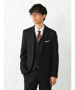 「Perfect Suit FActory」 3ピーススーツ A6 ブラック メンズ