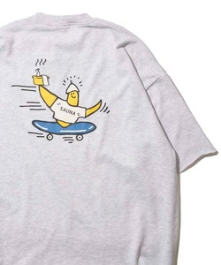 「ADPOSION」 「MARK GONZALES」スウェットカットソー MEDIUM グレー レディース