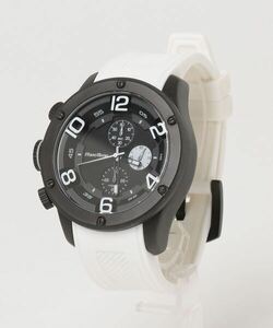 「Franc Temps」 アナログ腕時計 ONE SIZE ホワイト×ホワイト メンズ