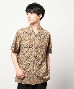 「BEAMS PLUS」 半袖シャツ MEDIUM イエロー メンズ