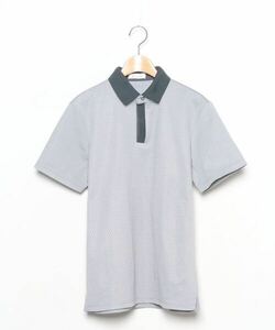 「MONSIEUR NICOLE」 半袖ポロシャツ MEDIUM グレー メンズ