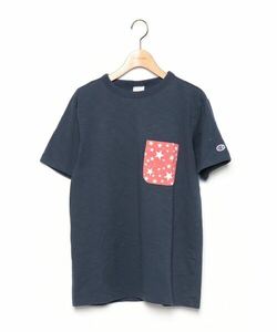 「Champion」 半袖Tシャツ M ネイビー メンズ