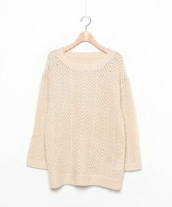 「LILY BROWN」 長袖ニット ONE SIZE ベージュ レディース