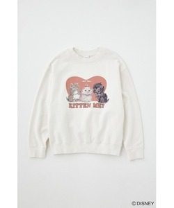 「Disney SERIES CREATED by MOUSSY」 スウェットカットソー FREE オフホワイト レディース