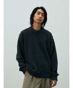 「LIDNM」 長袖ニット MEDIUM グレー メンズ