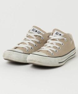 「CONVERSE」 ローカットスニーカー 23cm ベージュ レディース