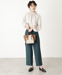 「N.（N. Natural Beauty Basic）」 長袖ブラウス MEDIUM ベージュ レディース