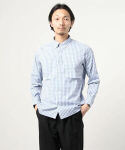 「WORK TRIP OUTFITS GREEN LABEL RELAXING」 長袖シャツ SMALL ロイヤルブルー メンズ