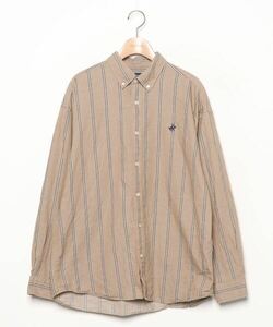 「BEVERLY HILLS POLO CLUB」 長袖シャツ L クリーム メンズ