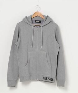 「DIESEL」 ジップアップパーカー X-LARGE グレー メンズ