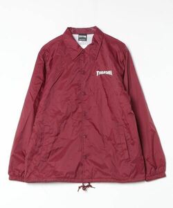 「THRASHER」 コーチジャケット LARGE レッド メンズ