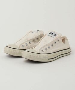 「CONVERSE」 ローカットスニーカー 24.5cm ベージュ レディース