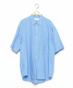 「Graphpaper」 Broad S/S Oversized Regular Collar Shirt 半袖シャツ FREE ブルー メンズ