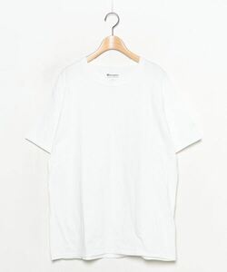 「Champion」 刺繍半袖Tシャツ L ホワイト レディース