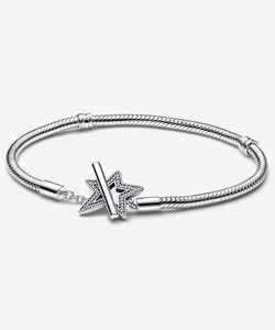 「Pandora」 ブレスレット 19cm シルバー レディース