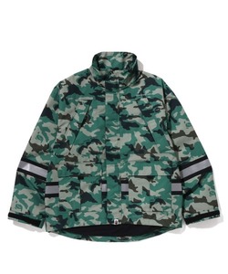 「A BATHING APE」 ジップアップブルゾン SMALL オリーブ メンズ_画像1