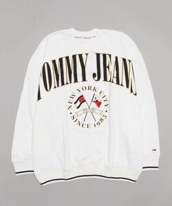 「TOMMY JEANS」 スウェットカットソー X-LARGE ホワイト メンズ