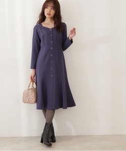 「PROPORTION BODY DRESSING」 長袖ワンピース SMALL ブルー レディース