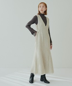 「natural couture」 サロペットスカート FREE ベージュ レディース