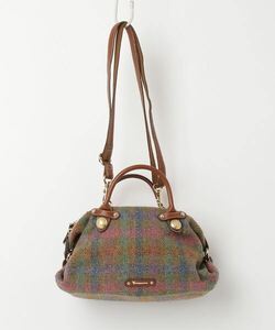 「HARRIS TWEED」 チェック柄2WAYバッグ「TREASURE TOPKAPIコラボ」 - グリーン レディース