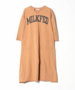 「MILKFED.」 7分袖ワンピース ONE SIZE ブラウン レディース