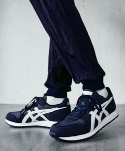 「ASICS」 ローカットスニーカー 23 ネイビー×ホワイト メンズ